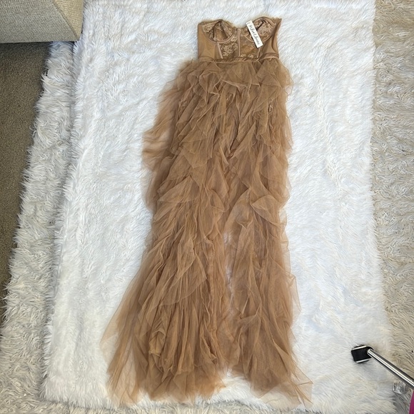 For Love & Lemons X REVOLVE Bustier Gown in Warm Taupe - Picture 4 of 9
